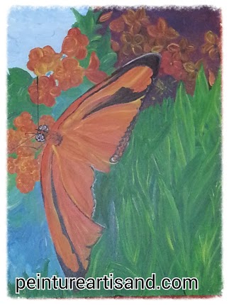 Les pastels"le papillon solitaire" par Artisand