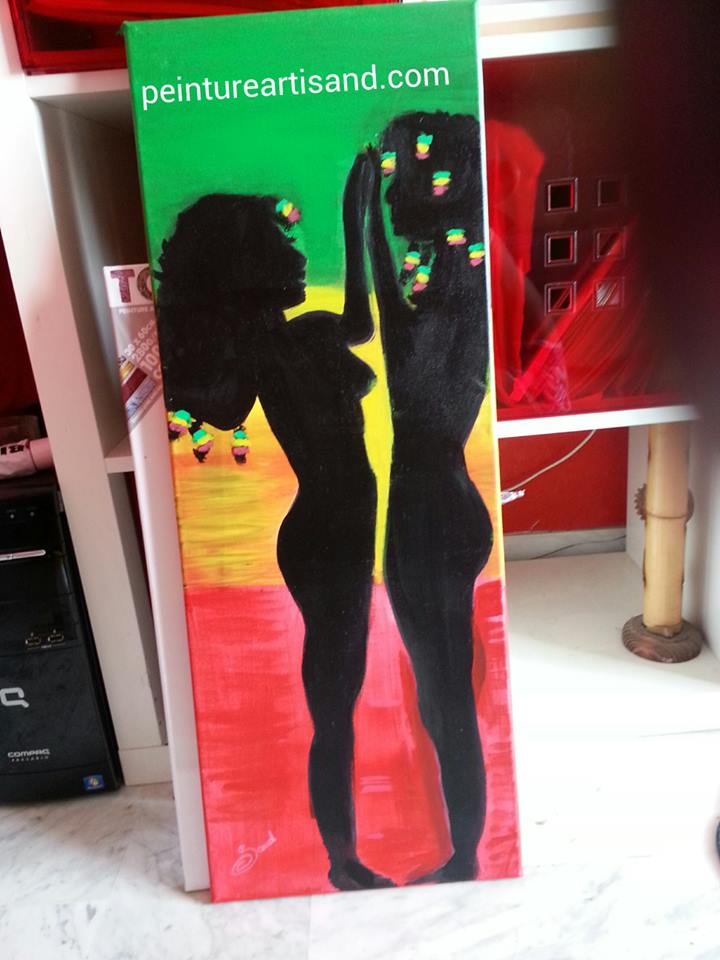 Peinture sur toile "Ombra rasta" 60 sur 30.